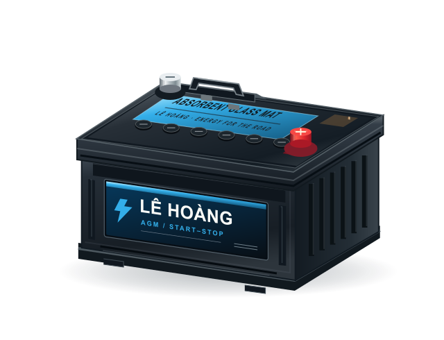 Hình minh họa ắc quy Lê Hoàng; không phải ảnh hàng thực tế